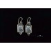 Silver Earrings With Ancient Roman Glass Made in Israel 